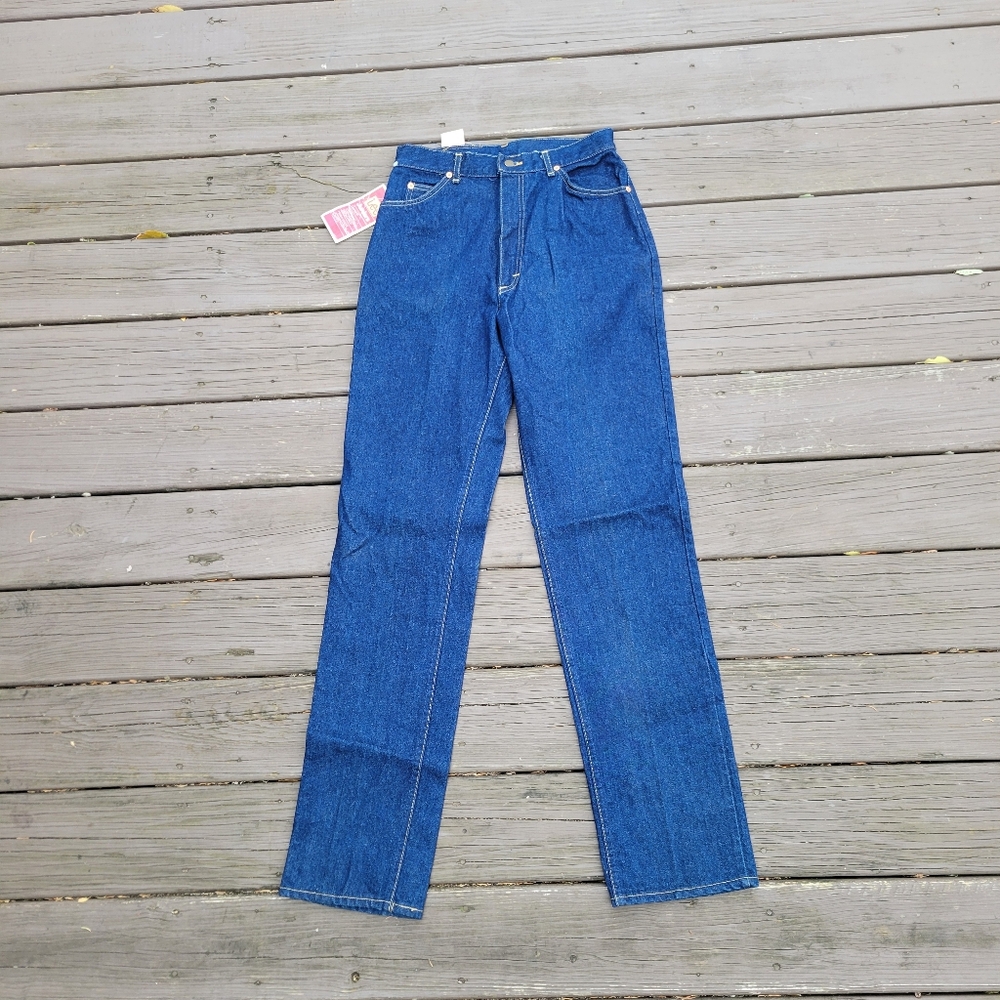 Vintage 90s y2k Lee Jr Rider Straight High Rise Waisted Long Inseam Mom Jeans 13